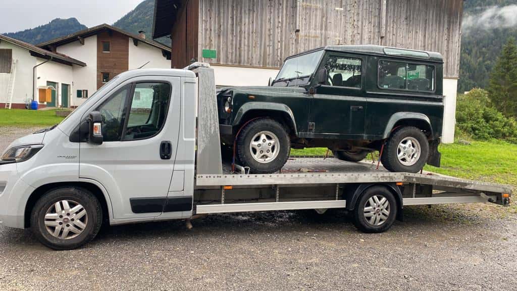 Abholung in Osttirol: Land Rover Defender